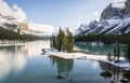 Beautiful Spirit Island in Maligne lake, Jasper National park, Canada Royalty Free Stock Photo