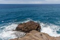 Beautiful Spitting Cave of Portlock vista on Oahu Royalty Free Stock Photo