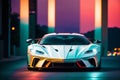 Beautiful sport car. Unleashing the Thrill. The Power and Elegance of Sports Cars. Generative AI Royalty Free Stock Photo