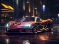 A beautiful sports car AI generated