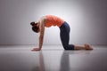 Beautiful sporty fit yogini woman practices yoga Royalty Free Stock Photo