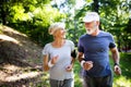 Beautiful sporty mature couple styaing fit with sport Royalty Free Stock Photo