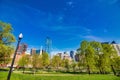Beautiful spring day at Boston Common Park Massachusetts Royalty Free Stock Photo