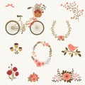 Beautiful spring floral clip art.