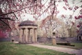 Classical Garden at Spring with Gazebo Royalty Free Stock Photo