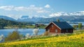 Beautiful spring landscape of north Sweden