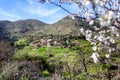 Beautiful spring landscape, a village Lazanias in the mountains