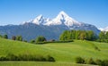 Beautiful spring mountain scenery in the Alps Royalty Free Stock Photo