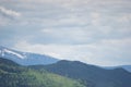 Beautiful spring panorama of the Carpathian mountains Royalty Free Stock Photo