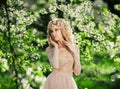 Beautiful spring walk Royalty Free Stock Photo