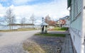 Beautiful springlike street view in Naantali