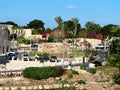 Beautiful square in the city of Akko in Israel