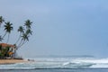 Beautiful Srilankan pasikudah beach during sunset Royalty Free Stock Photo