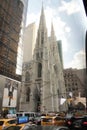 St. Patrick cathedral NYC and the traffic jam