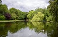 Beautiful St. Stephen`s Green park in Dublin Ireland Royalty Free Stock Photo