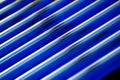 Blue pipes abstract background photograph Royalty Free Stock Photo