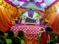 Beautiful stage in marriage ceremony image india