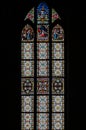 Stained glass window of the Schleswig Cathedral of St.Peter
