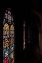 Beautiful Stained Glass Windows - St. Peter & Paul Church - Pittsburgh, Pennsylvania Royalty Free Stock Photo