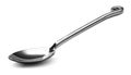 Beautiful Stainless steel glossy metal spoon isolated