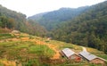 Beautiful staircase farming at Nepal Royalty Free Stock Photo