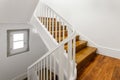 Beautiful Staircase With Hardwood Floor Royalty Free Stock Photo