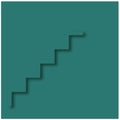 Beautiful stairs, great design for any purposes. Abstract art nature background vector.