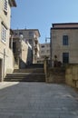 Beautiful Stairs Street Juan Novas Guillan Of Medieval Style In Pontevedra. Nature, Architecture, History, Street Photography.