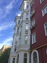 Old apartment house in Moscow, Russia