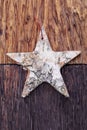 Beautiful star of birch bark