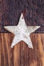 Beautiful star of birch bark