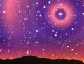 Beautiful star on sky stars background