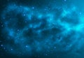 Beautiful starry night sky with large clouds nebula galaxy background concept