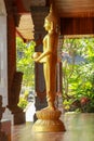 Beautiful statue of golden Brahma, Bali, Indonesia Royalty Free Stock Photo