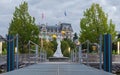 Beautiful statue on promenade Royalty Free Stock Photo