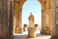 Beautiful statue in the Villa Cimbrone, Ravello, Amalfi Coast, Campania, Italy Royalty Free Stock Photo