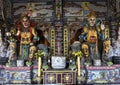 Beautiful statues in Linh Phuoc pagoda. Phuoc Pagoda in Da Lat, Vietnam. Dalat`s famous landmark, buddhist porcelain glass temple