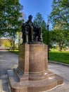 Abraham Lincoln statute in downtown Indy park Royalty Free Stock Photo