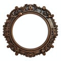 beautiful steampunk frame clipart illustration