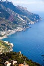 Beautiful steep village of the Costiera Amalfitana Royalty Free Stock Photo
