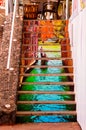 Beautiful Steps With A Shot Of A Venice Gondolier On Las Americas Beach. April 11, 2019. Santa Cruz De Tenerife Spain Africa.