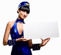 Beautiful stewardess Royalty Free Stock Photo