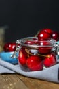 A beautiful still life with ripe cherries Royalty Free Stock Photo