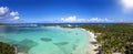 The beautiful Stingray Beach at the north of Long Island, The Bahamas Royalty Free Stock Photo