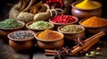 beautiful Stockphoto of spices.Generative AI