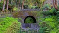 Beautiful stone bridge in the forest, in Alishan Forest Recreation Area Royalty Free Stock Photo