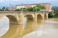 Beautiful stone bridge  over river Royalty Free Stock Photo