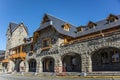 Town square in the civic center of San Carlos de Bariloche Royalty Free Stock Photo