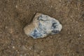Beautiful stone flint on the road Royalty Free Stock Photo