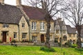 Beautiful stone houses in the Cotswolds village of Burford, England